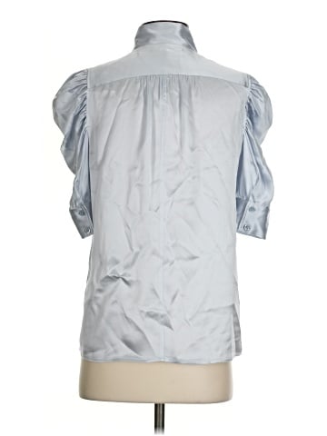 FRAME Short Sleeve Silk Top (view 2)