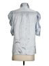 FRAME 100% Silk Gray Short Sleeve Silk Top Size S - photo 2