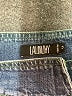Laundry by Shelli Segal 100% Cotton Color Block Graphic Blue Denim Skirt Size 0 - photo 4