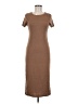 Gilli Solid Brown Casual Dress Size M - photo 1