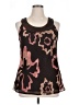 Hillard & Hanson 100% Polyester Brown Sleeveless Blouse Size XL - photo 1