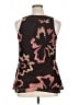 Hillard & Hanson 100% Polyester Brown Sleeveless Blouse Size XL - photo 2