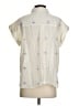 Dylan 100% Cotton Stars Ivory Short Sleeve Blouse Size XS - photo 2
