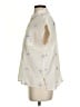 Dylan 100% Cotton Stars Ivory Short Sleeve Blouse Size XS - photo 5