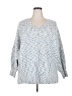 LC Lauren Conrad Tweed Blue Pullover Sweater Size XXL - photo 1