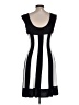 Connected Apparel Stripes Black Casual Dress Size 12 - photo 2