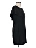 Charles Henry Solid Black Cocktail Dress Size XS - photo 4