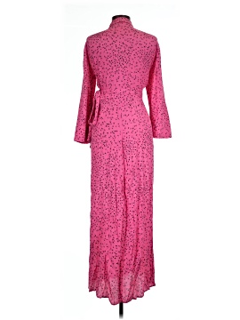 ganni barra crepe dress pink Ganni Barra Crepe Skirt in Hot Pink