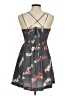 American Eagle Outfitters 100% Polyester Floral Gray Casual Dress Size 6 - photo 2