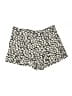 Ann Taylor LOFT Floral Black Ivory Shorts Size L - photo 1