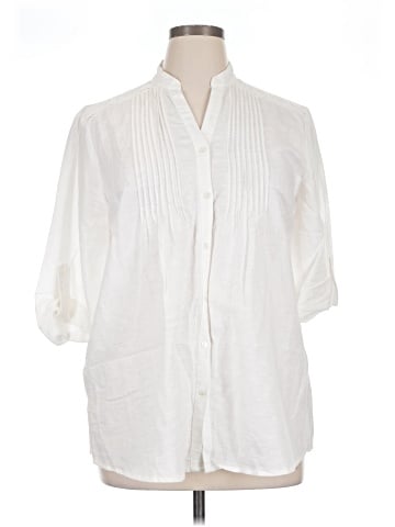 J. McLaughlin 3/4 Sleeve Button-Down Shirt (view 1)