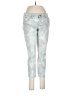 CAbi Tropical Silver Jeans Size 8 - photo 1