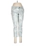 CAbi Tropical Silver Jeans Size 8 - photo 1