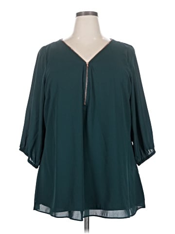 City Chic 3/4 Sleeve Blouse (view 1)
