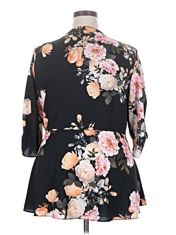 City Chic 3/4 Sleeve Blouse (view 2)