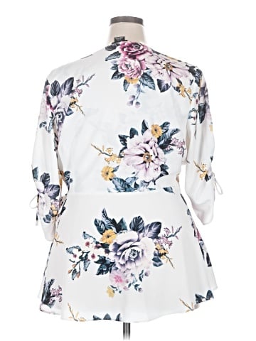 City Chic Long Sleeve Blouse (view 2)
