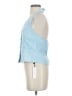 Commense Blue Sleeveless Button-Down Shirt Size S - photo 5