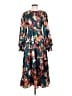 Umgee 100% Polyester Print Teal Casual Dress Size S - photo 1
