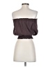 Bobi 100% Cotton Brown Sleeveless Blouse Size S - photo 2