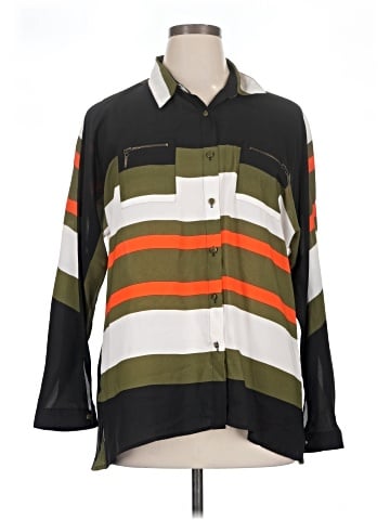 My Michelle Long Sleeve Blouse (view 1)