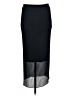 Bordeaux 100% Polyester Solid Black Formal Skirt Size S - photo 1