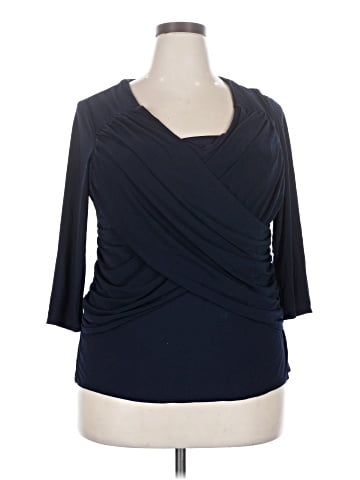 NY Collection 3/4 Sleeve Top (view 1)
