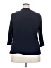 NY Collection Blue 3/4 Sleeve Top Size 2X - photo 2