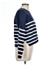 For The Republic Stripes Blue Pullover Sweater Size L - photo 4