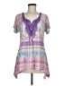One World Purple Short Sleeve Blouse Size M - photo 1