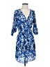 Daniel Rainn 100% Polyester Print Blue Casual Dress Size XS - photo 1