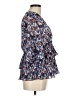 Ganni 100% Polyester Blue 3/4 Sleeve Blouse Size EU 40 / US 10 - photo 4