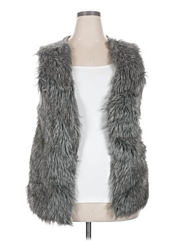 Xhilaration Faux Fur Vest (view 1)