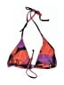 MATTE Collection Graphic Argyle Chevron-herringbone Color Block Red Purple Swimsuit Top Size XL - photo 2