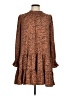 Nine West 100% Polyester Animal Print Brown Casual Dress Size M - photo 1