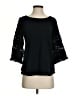 One September Black 3/4 Sleeve Top Size S - photo 1