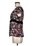 Ann Taylor Floral Black Short Sleeve Blouse Size 8 - photo 5