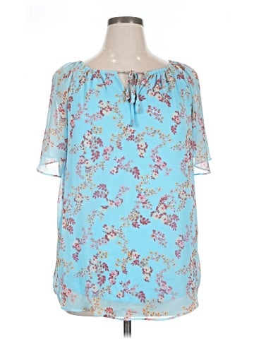 LC Lauren Conrad Short Sleeve Blouse (view 1)