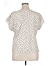 Express Polka Dots Ivory Short Sleeve Blouse Size XL - photo 2