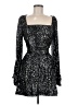 Zara Stars Black Cocktail Dress Size M - photo 1