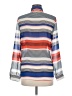 Laundry by Shelli Segal Stripes Gray Long Sleeve Blouse Size M - photo 2
