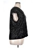 CeCe Black Short Sleeve Top Size XL - photo 4
