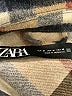 Zara Plaid Ivory Coat Size M - photo 6