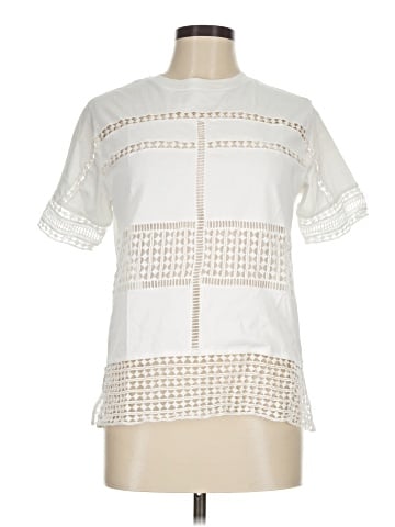 Chloé White Wardrobe Short Sleeve Blouse (view 1)