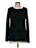 Susan Graver 100% Polyester Tweed Black Pullover Sweater Size M - photo 1