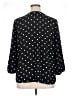 Talbots 100% Polyester Polka Dots Black 3/4 Sleeve Blouse Size XL - photo 2