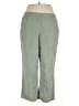 Alfred Dunner 100% Polyester Solid Green Casual Pants Size 20 - photo 1