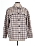 Caslon Checkered-gingham Tan Coat Size L - photo 1