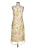 DressBarn 100% Polyester Tropical Tan Cocktail Dress Size 12 - photo 1