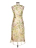 DressBarn 100% Polyester Tropical Tan Cocktail Dress Size 12 - photo 2