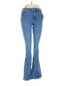 Express Hearts Blue Jeans Size M - photo 1
